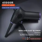 15000mAh USB Compressed Air Duster Electric Blower Clearner for Keyboard Car
