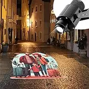 HD LED Advertise Logo Projector, IP67 Waterproof Wall Floor Spotlight with Remote Control, 360° Rotate and Still Image, Color Rendering Index:>95 Ra, 1-30m Projection Distance, for Bar KTV