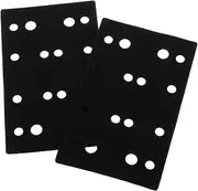 Cabilock 2pcs Sandpaper Pad Polishing Wheel Plate Pads Buffer for Car Detailing Wheel Polisher for Drill Sanding Tools for Car Scuffing Sponge Polishing Disc Black Polyester Sponge