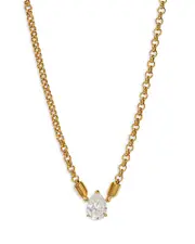 Nadri Farrah Cubic Zirconia Pear Solitaire Pendant Necklace, 16-18