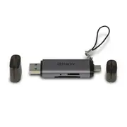 Lindy USB 3.2 Type C & A SD/Micro SD Card Reader