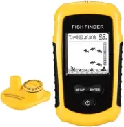Sonar Handheld Fish Finder Transducer Portable Water Depth Finder Boat Kayak Wir