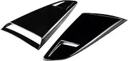 Glossy Black 1/4 Quarter Car Side Window Quarter Louver Side Vent Scoop Cover Trim Compatible for Ford Mustang 2015-2020 2Dr Coupe