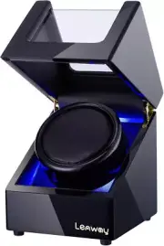 Automatic Watch Winder with Piano Finish & LED Light - Redefined Luxury Display
