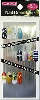 Beauty Nailer Nail Decor Tape (Deco-2), Silver