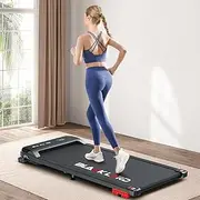 BLACK LORD Walking Pad Treadmill Model MS2, Home Office Gym Exercise 3.4HP Fitness Equipment, Portable Under Desk, Bluetooth APP Control & Remote, Cardio Aerobic Trainer for Jogging Running