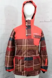 O'Neill Volcano Snowboard Jacket, Boy's Youth Medium (10 / 152), Alpha Red New