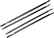 4Pcs/Set Window Weather Strips Compatible for Toyota Wish 2010-2016 Black Window Rubber Sealing Strip Car Accessories Decorative Strips