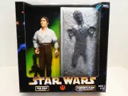 1998 Star Wars 12" Han Solo as Prisoner & Carbonite Block with Frozen Han Solo
