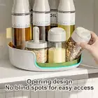 Versatile Kitchen Organization Rack Rotating Storage Solution 360-degree Spice