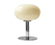Bedside Table Lamp Iron Base Cute Modern Nightstand Lamp - Beige USB Button Switch