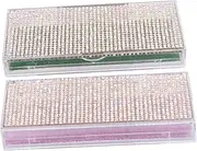 Beavorty 2pcs Shiny False Eyelash Storage Boxes Lash Extensions Organizer Eyelash Case Stylish Convenient for Salon Home