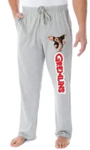 Gremlins Men's Gizmo And Classic Movie Script Logo Loungewear Pajama Pants