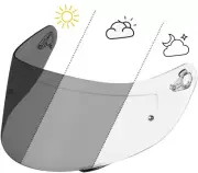Photochromic Face Shield Helmet Visor Sunscreen for K1 K1S K3SV K5 K5S