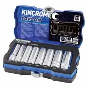Kincrome K27054 - Lokon Socket Set 3/8" Deep 8 Piece Metric