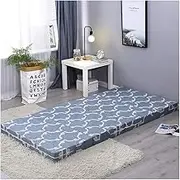 2 inch Tri-Fold Folding Mattress with Washable Cover, Portable Camping Cot, Multi-Purpose Spare Bed for Adult and Kids Single Double Floor Sleeping Mat,B,90cm×200cm/35x79 inch