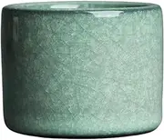 Personality kung fu Tea Ceremony Tea Cup enameled cast Iron Celadon gem Purple Straight Mouth Master Tea Cup Ru Ware Black ice gracked Glaze Single Cup
