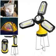 USB LED Flashlight Rechargeable Lantern Outdoor Emergency Camping Hiking Lamp US