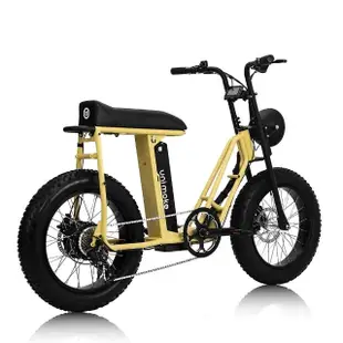 【SEic】復古Unimoke SW低跨版城市電動輔助自行車_慵懶沙漠黃(電輔車)