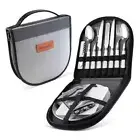 13pcs Outdoor picnic camping tableware set Camping Silverware Kit