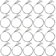 Mellisso 80Pcs A Set of Violin Strings E-A-D-G Core Steel+Nickel Wound Exquisite Stringed Musical Instrument Parts Accessories