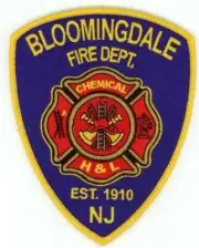 NEW JERSEY NJ BLOOMINGDALE FIRE DEPARTMENT NICE SHOULDER PATCH POLICE SHERIFF