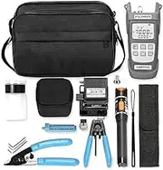 Diewu FT Fiber Optic Cold Shut Tool Kit Multifunctional Fiber Splicer Optical Power Meter Rubber-Insulated Wire Pliers Fiber Cleaver Set