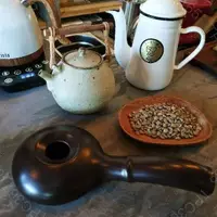 在飛比找蝦皮購物優惠-日式陶瓷咖啡烘焙器 輕奢烘焙機 手搖手網烘豆機268