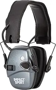 [Howard Leight] Impact Sport with Bluetooth, Metallic Charcoal Gray with Cooling Gel Ear Pads (R-02547)