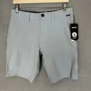 Volcom Shorts Mens 30 Blue Hybrid Walking Surf & Turf Stretch Skate NWT