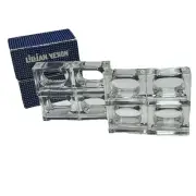 Vintage Lillian Vernon Clear Lucite Napkin Rings Bud Vase Holders 2 Boxes of 4