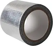 ERINGOGO Car Aluminum Reinforced Tape Heat for Body Shell Protection High Temperature Resistant Adhesive for Strong Reinforcement of Models Silver