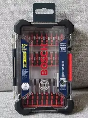 NEW! Bosch 24 Pc Impact bits Tough Driver Custom Case System Set SDMS24