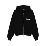 [Jacquemus] Jacquemus The Gros Grain Hooded Zip-up Sweatshirt M BLACK