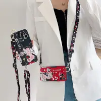 在飛比找蝦皮購物優惠-SAMSUNG 卡通米妮米老鼠腕帶手機支架支架手機殼適用於三