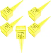 Decorative Rain Gauge Sprinkler 5pcs Water Measuring Tool for Lawn Precise Rain Measurement for Outdoor Watering