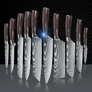 Knife Set Sharp Stainless Steel Professional Chef Cutlery Steak Kitchen Knives