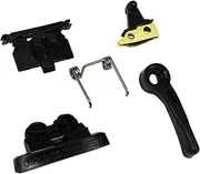 Professional Hair Clipper Accessories Repairing Parts, Adjusting Lever, Latch Plate, Switch Button, Spring Tension, Cam Follower Compatible with Wahl Magic Cordless Clip 8148 8591 8504 1919 (Black)