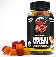 Children's Organic Multi Vitamin Gummies Vitamin D C Zinc Alpha Pro Kids NO Artificial Sweeteners Colors Gelatin Non GMO Gluten Free Vegan Made from Organic Fruit Vegetable Juice 60 Gummies