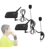 Full Deplux Football Bluetooth Intercom Headset Soccer Communication Kit 2 Pack