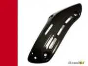 DUCATI MONSTER 821 2017-18 CARBON EXHAUST HEADER HEAT SHIELD IN PLAIN GLOSS