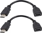 Mellisso 2X -Compatible Male to Female Extender Cable Short and Convenient for Chrome Cast, Fire, Stick
