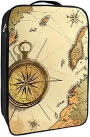 [YTYVAGT] Shoe Bags for Travel,Travel Shoe Bags for Packing,Shoe Travel Bag,Compass and Nautical Map