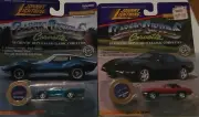 JOHNNY LIGHTNING CLASSIC CUSTOMS CORVETTE--2 CARS