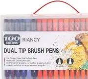 Watercolor Markers for Drawing Painting Set Professional Watercolor Brush Pen Set for School Kids Gift Art Supplies 100 Colors,100 Colors