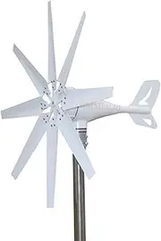 12000W 12V 24V 48V Wind Power Turbine Generator Kit,W/Controller And 8 Blade Low Noise Windmill Generator Suitable for Home, Farm And Outdoor,12v