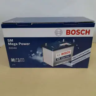 【德國品牌 Bosch (博世)】60044  SM 全新 免加水 原廠汽車電瓶(同60031/60038) 免運