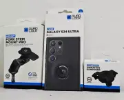 QUAD LOCK KIT GALAXY S24 ULTRA Case, Dampener, FORK STEM Mount Pro *EXPRESS*