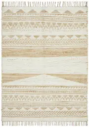 Kailani White & Natural Jute Blend Rug