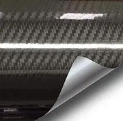 VVIVID Epoxy High Gloss Black Carbon Fiber Vinyl Automotive Car Wrap Film DIY Interior (1ft x 5ft)